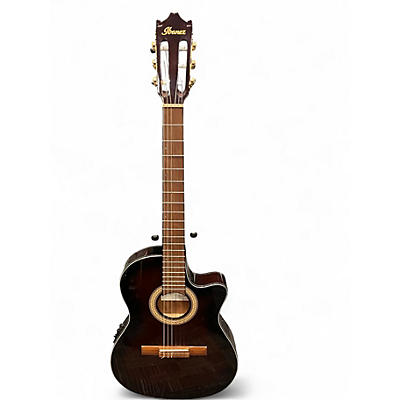 Used Ibanez GA35TCE-DVS BLACK Classical Acoustic Electric Guitar