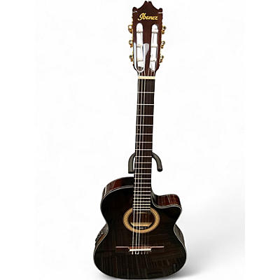 Used Ibanez GA35TCE-DVS Mahogany Classical Acoustic Electric Guitar