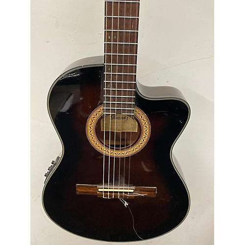 Ibanez Used Ibanez GA35TCE Dark Violin Burst Classical Acoustic Electric Guitar Dark Violin Burst