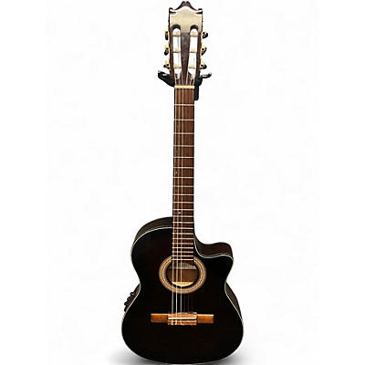 Used Ibanez GA35TCE Dark Violin Burst Classical Acoustic Electric Guitar