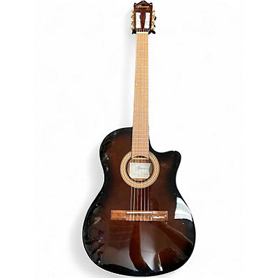 Used Ibanez GA35TCE Sunburst Classical Acoustic Electric Guitar