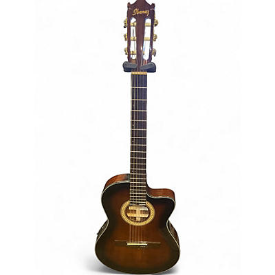 Used Ibanez GA35TCE Sunburst Classical Acoustic Guitar