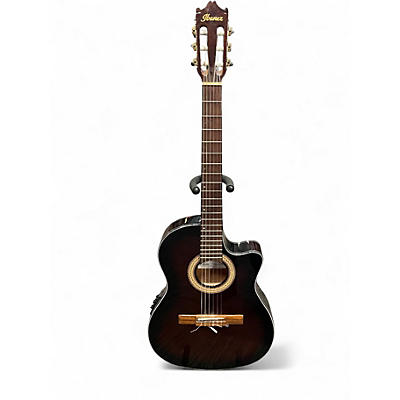 Used Ibanez GA35TCE Violin Burst Classical Acoustic Electric Guitar