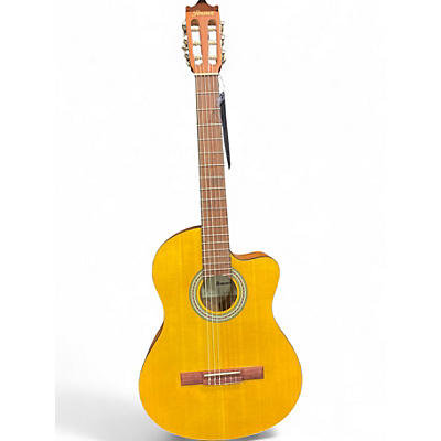 Used Ibanez GA3ECE-OAM CLASSICAL ACOUSTIC ELECTRIC GUITAR Natural Acoustic Electric Guitar