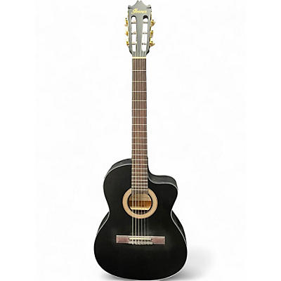 Used Ibanez GA5MHTCE-WK black Classical Acoustic Electric Guitar
