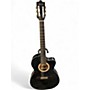 Used Ibanez GA5TCE Black Classical Acoustic Electric Guitar Black