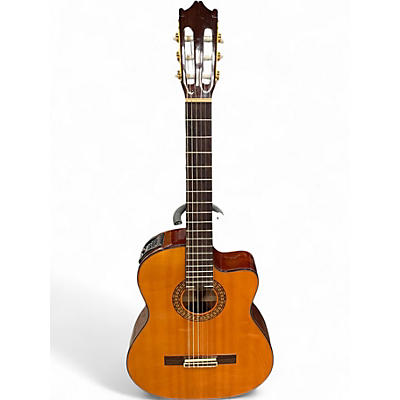 Used Ibanez GA60SCE-14-02 Natural Classical Acoustic Electric Guitar