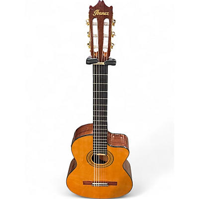 Used Ibanez GA6CE Antique Natural Classical Acoustic Electric Guitar