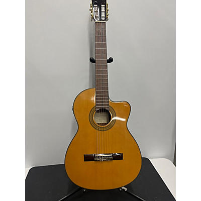 Ibanez Used Ibanez GA6CE Natural Classical Acoustic Electric Guitar