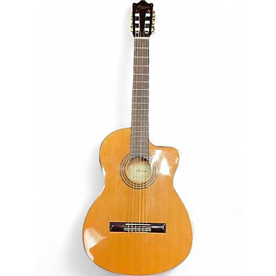 Ibanez Used Ibanez GA6CE Natural Classical Acoustic Electric Guitar