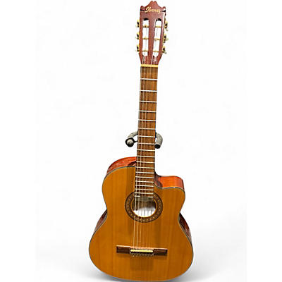 Used Ibanez GA6CE Vintage Natural Classical Acoustic Electric Guitar
