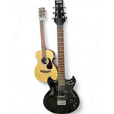 Used Ibanez GAX30 GLOSS BLACK Solid Body Electric Guitar