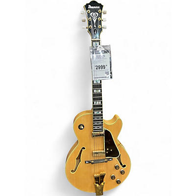 Used Ibanez GB10 George Benson Natural Hollow Body Electric Guitar
