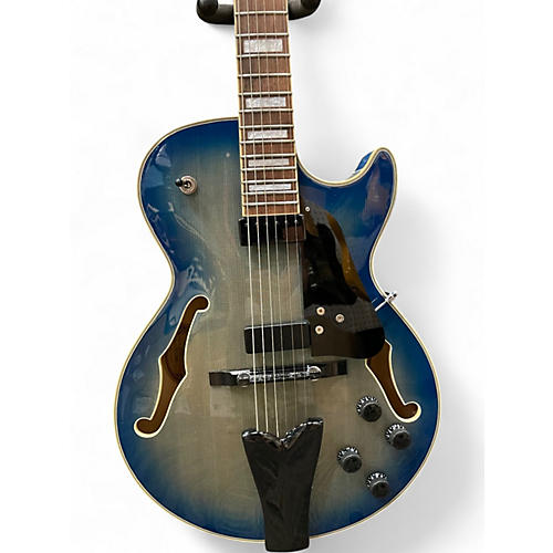 Used Ibanez GB10EM Blue Burst Hollow Body Electric Guitar Blue Burst