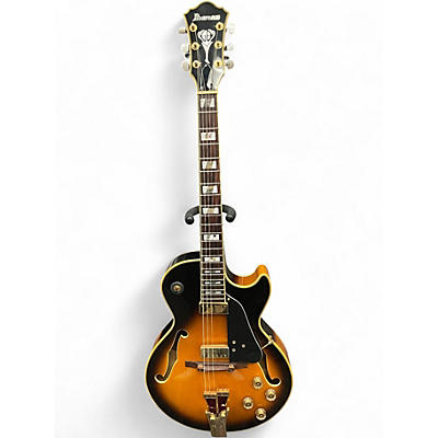 Used Ibanez GB30th George Benson Signature 2 Color Sunburst Hollow Body Electric Guitar
