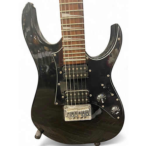 Used Ibanez GDTM21 Mikro Black Solid Body Electric Guitar Black