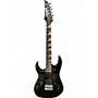 Used Ibanez GDTM21 Mikro Left Handed Black and Silver Electric Guitar Black and Silver