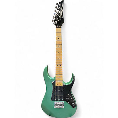 Used Ibanez GDTM21 Mikro Metallic Light Green Solid Body Electric Guitar