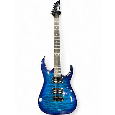 Used Ibanez GIO GRG 120QASP BLUE Solid Body Electric Guitar