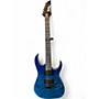 Used Ibanez GIO GRG120QASP GRG Series Transparent Blue Gradation Solid Body Electric Guitar Transparent Blue Gradation
