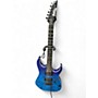 Used Ibanez GIO GRG120QASP Trans Blue Solid Body Electric Guitar Trans Blue
