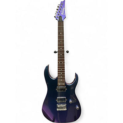 Used Ibanez GIO GRG121SP Blue Metal Chameleon Solid Body Electric Guitar