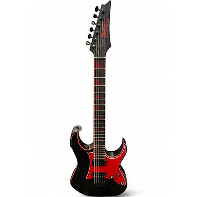 Used Ibanez GIO GRG131DXBKF Black Solid Body Electric Guitar