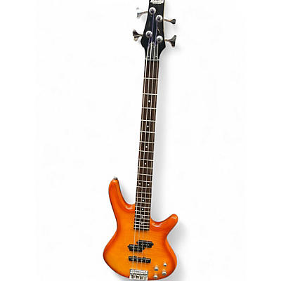 Used Ibanez GIO GSR200FM AMBER SUNBURST Electric Bass Guitar