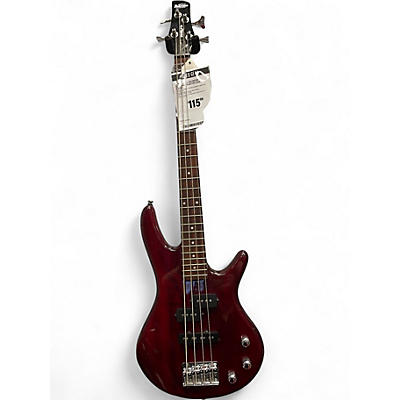 Used Ibanez GIO MICRO Burgundy Electric Bass Guitar