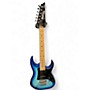 Used Ibanez GIO Mikro Blue Burst Solid Body Electric Guitar Blue Burst