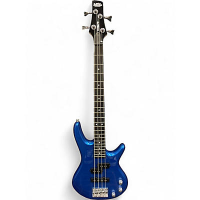 Used Ibanez GIO SHORT SCALE Blue Electric Bass Guitar