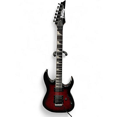 Used Ibanez GIO Series RG320 Transparent Red Burst Solid Body Electric Guitar
