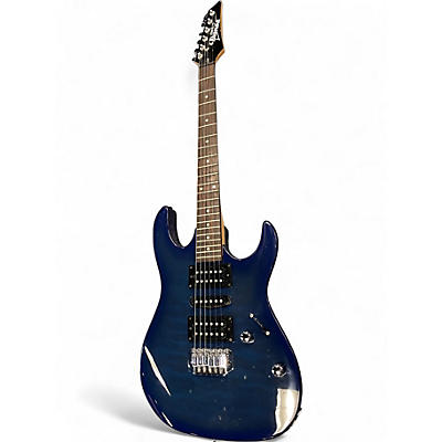 Used Ibanez GIO Trans Blue Solid Body Electric Guitar