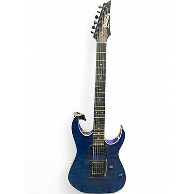 Used Ibanez GRG120 Quilted blue Solid Body Electric Guitar