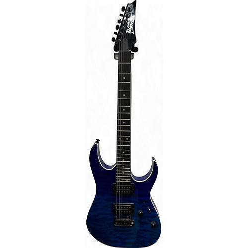 Ibanez Used Ibanez GRG120QASP Blue Gradiation Solid Body Electric Guitar Blue Gradiation