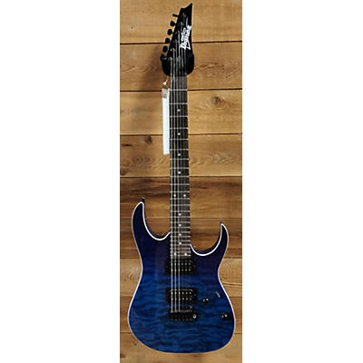 Ibanez Used Ibanez GRG120QASP Blue Sapphire Solid Body Electric Guitar