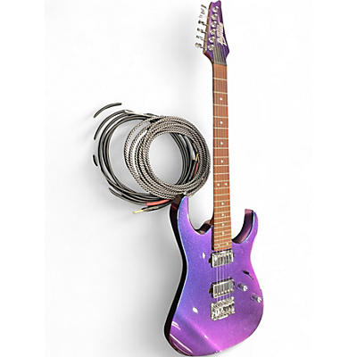 Used Ibanez GRG121SP  Blue Metal Chameleon Solid Body Electric Guitar