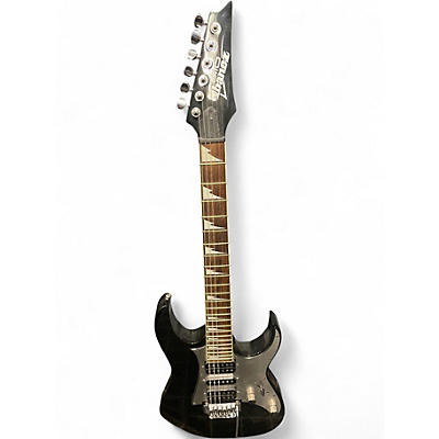 Used Ibanez GRG150DX Black and Silver Solid Body Electric Guitar