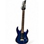 Used Ibanez GRG20Z Gio Blue Ghost Flames Solid Body Electric Guitar Blue Ghost Flames