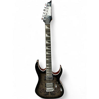 Used Ibanez GRG220PA1 GIO RG transparent brown black burst Solid Body Electric Guitar