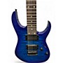 Used Ibanez GRG7221 Blue Solid Body Electric Guitar Blue