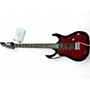 Used Ibanez GRG7221 Trans Red Solid Body Electric Guitar Trans Red