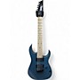 Used Ibanez GRG7221M GIO 7 STRING UPGRADED Pelham Blue Solid Body Electric Guitar Pelham Blue