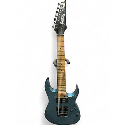 Used Ibanez GRG7221M LIGHT BLUE METALLIC Solid Body Electric Guitar