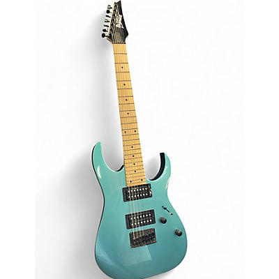 Used Ibanez GRG7221M METALIC LIGHT BLUE Solid Body Electric Guitar