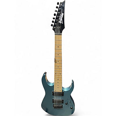 Used Ibanez GRG7221M METALLIC LIGHT BLUE Solid Body Electric Guitar