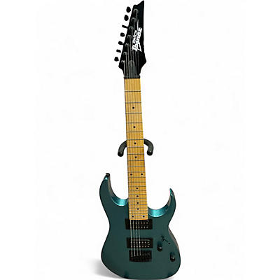 Used Ibanez GRG7221M METALLIC LIGHT BLUE Solid Body Electric Guitar