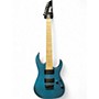 Used Ibanez GRG7221M Metallic Blue Solid Body Electric Guitar Metallic Blue