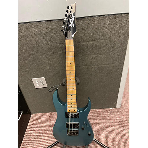 Ibanez Used Ibanez GRG7221M Metallic Light Blue Solid Body Electric Guitar Metallic Light Blue