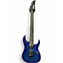 Used Ibanez GRG7221QA Blue Burst Solid Body Electric Guitar Blue Burst